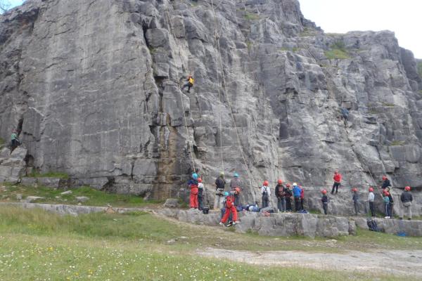 Rock climbing